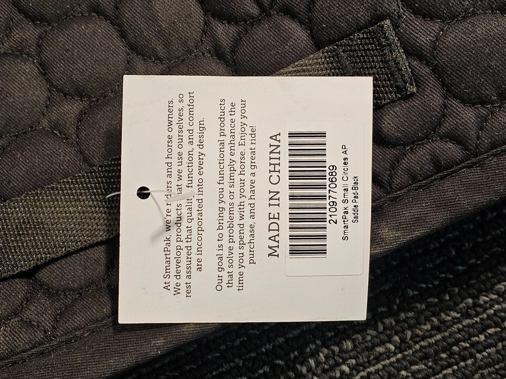Smartpak Small Circles AP Saddle Pad - Black, 2109770689