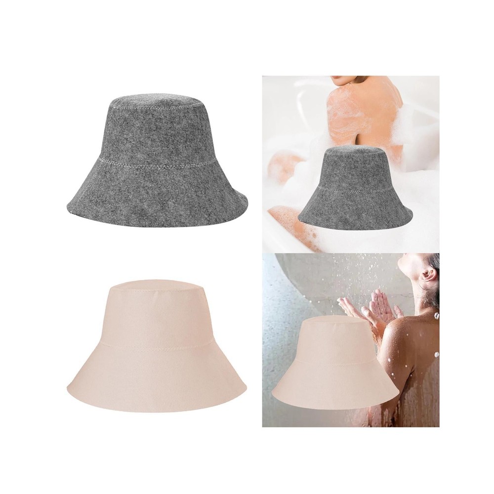 Sauna Cap Bath Hat Sauna Hat Accessories Diameter 15.5cm Cute Shape Multipurpose