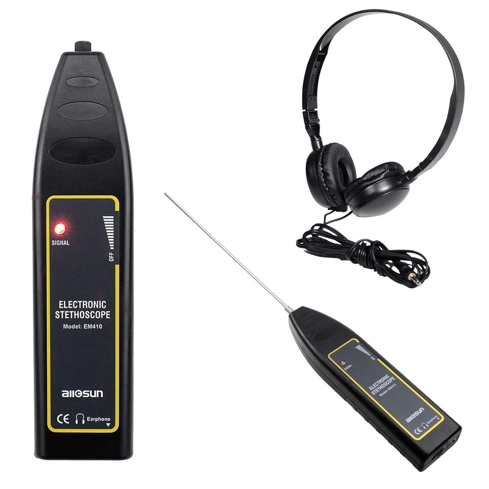 Multi-Application Ultrasonic Leak Detector with Probes for Mechanics & Engineers