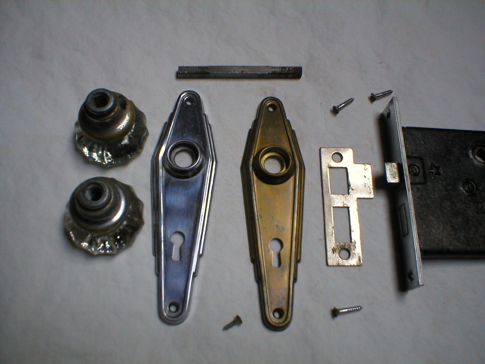Antique Art Deco Era Door Hardware