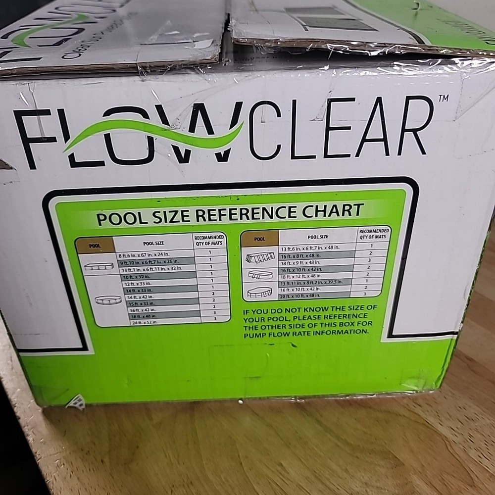 Flowclear 58759E Solar Powered Rectangular Heating Pad f/Above Ground Pools NEW