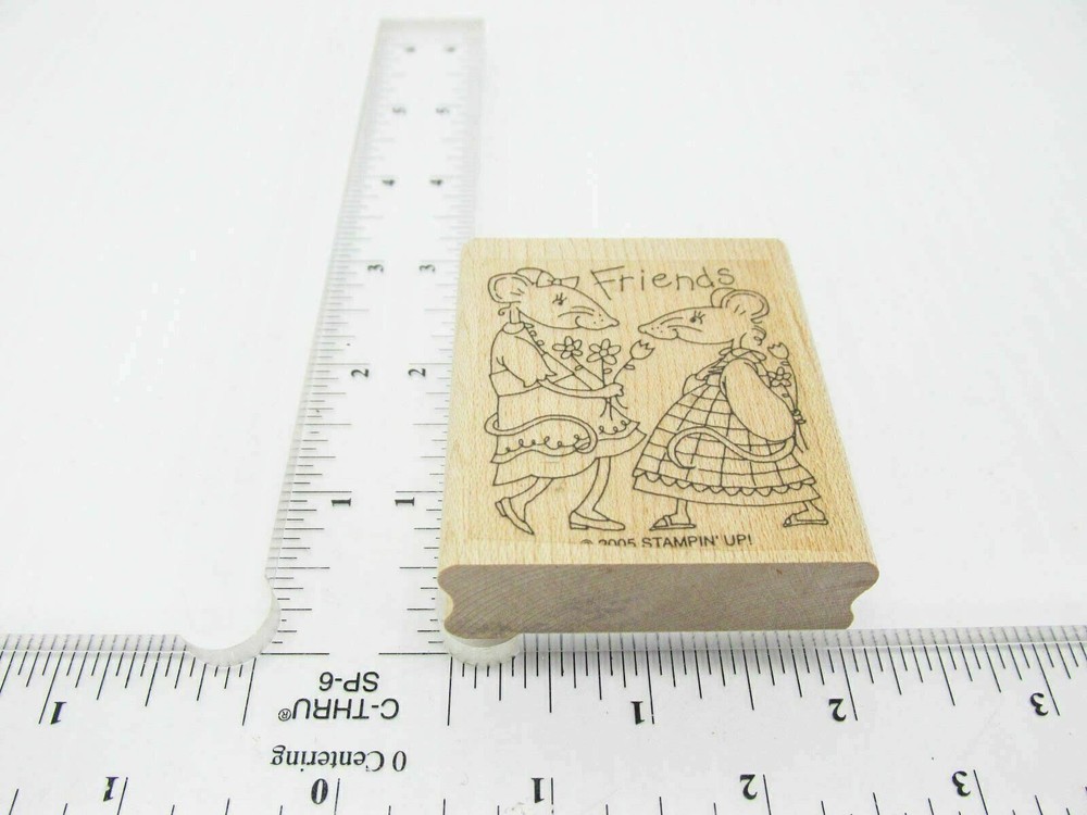 Friends Between Mice Rubber Stamp - Stamp Set D76