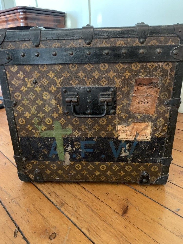 Louis Vuitton Monogram canvas steamer trunk