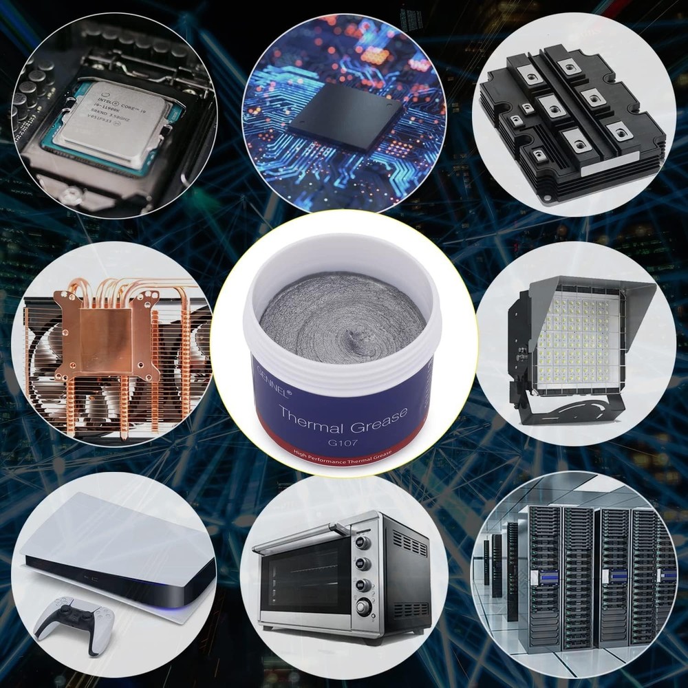 100g Silver Thermal Paste G107 High Performance CPU GPU Heat Sink Compound 2.6in