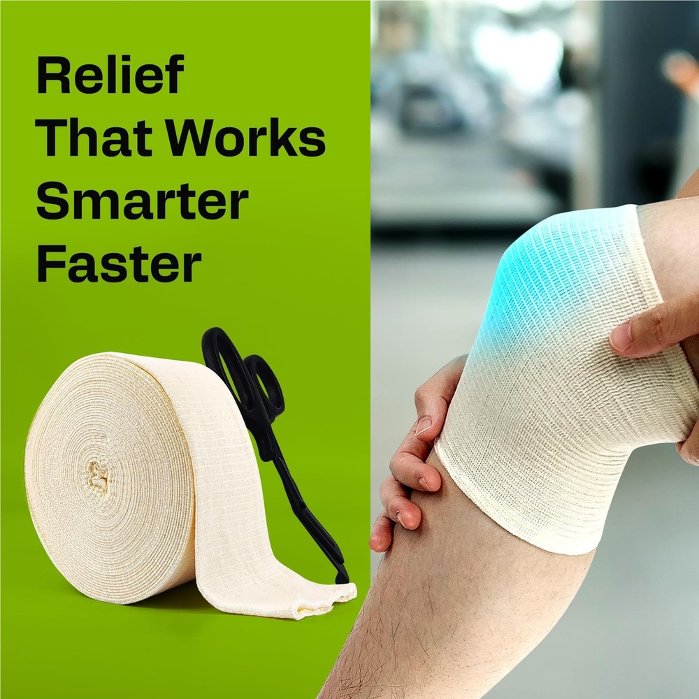 Elasticated Tubular Support Bandage - Reusable Compression Wrap for Joint Pai...
