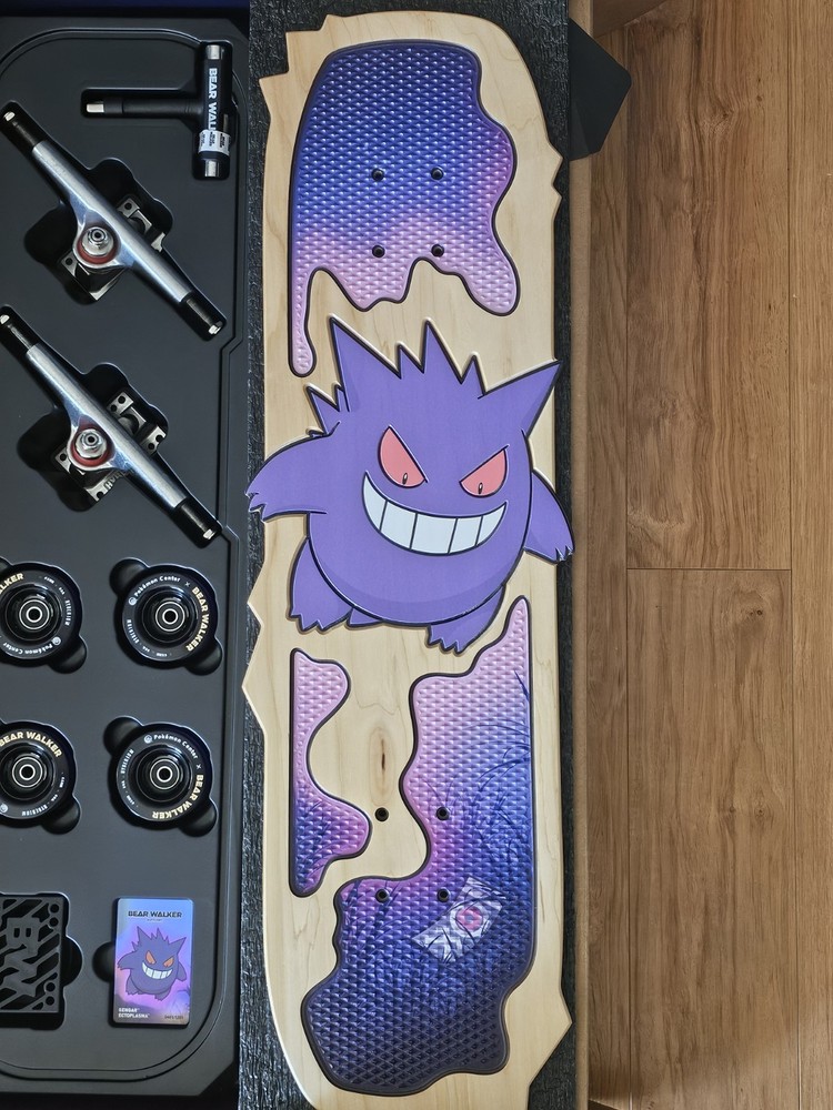 Bear Walker Gengar Ectoplasma Pokémon Limited Edition Complete Skateboard