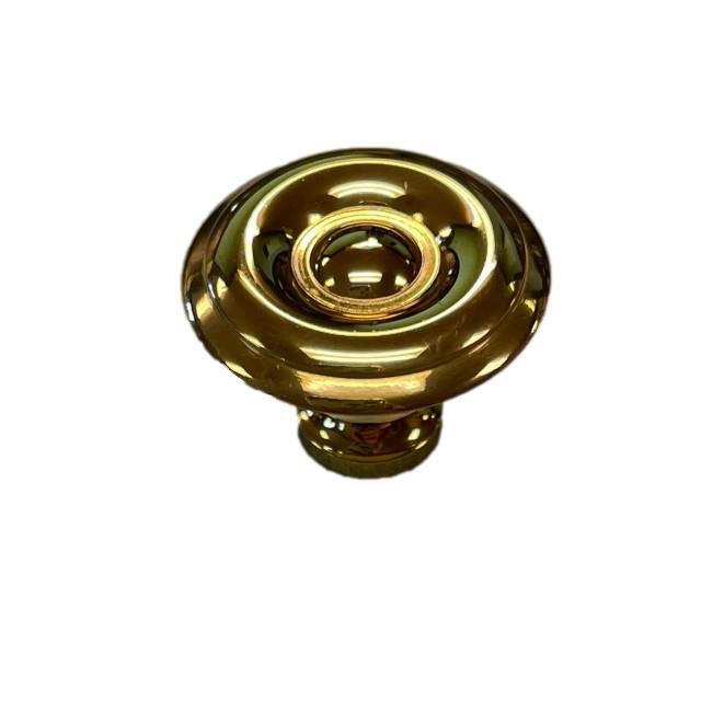 (5 Pack) 1-1/8 inch Allison Knob Solid Brass