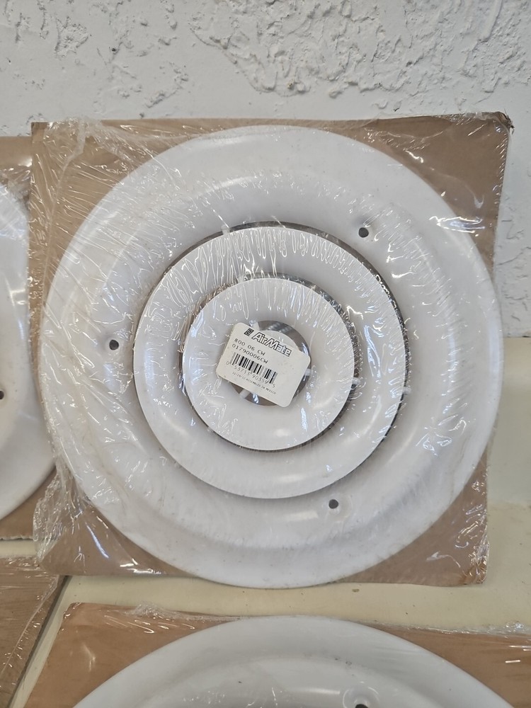 Lima, AirMate White 6" Ceiling Diffusers. Lot Of 7. GB8