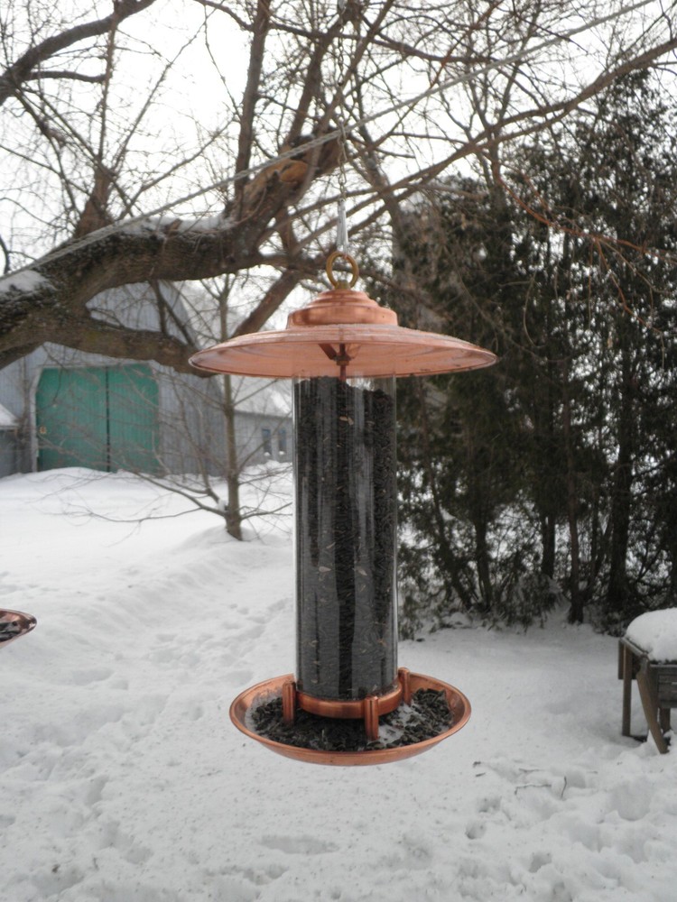 Bird Feeder Hancrafted PURE COPPER (Not Plated)