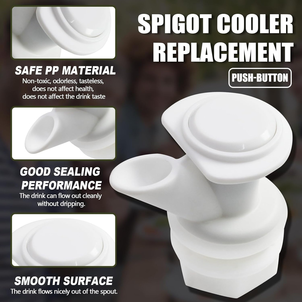 Push Button Water Spigot, Reusable Push Button Water Spigot - 5 Pack