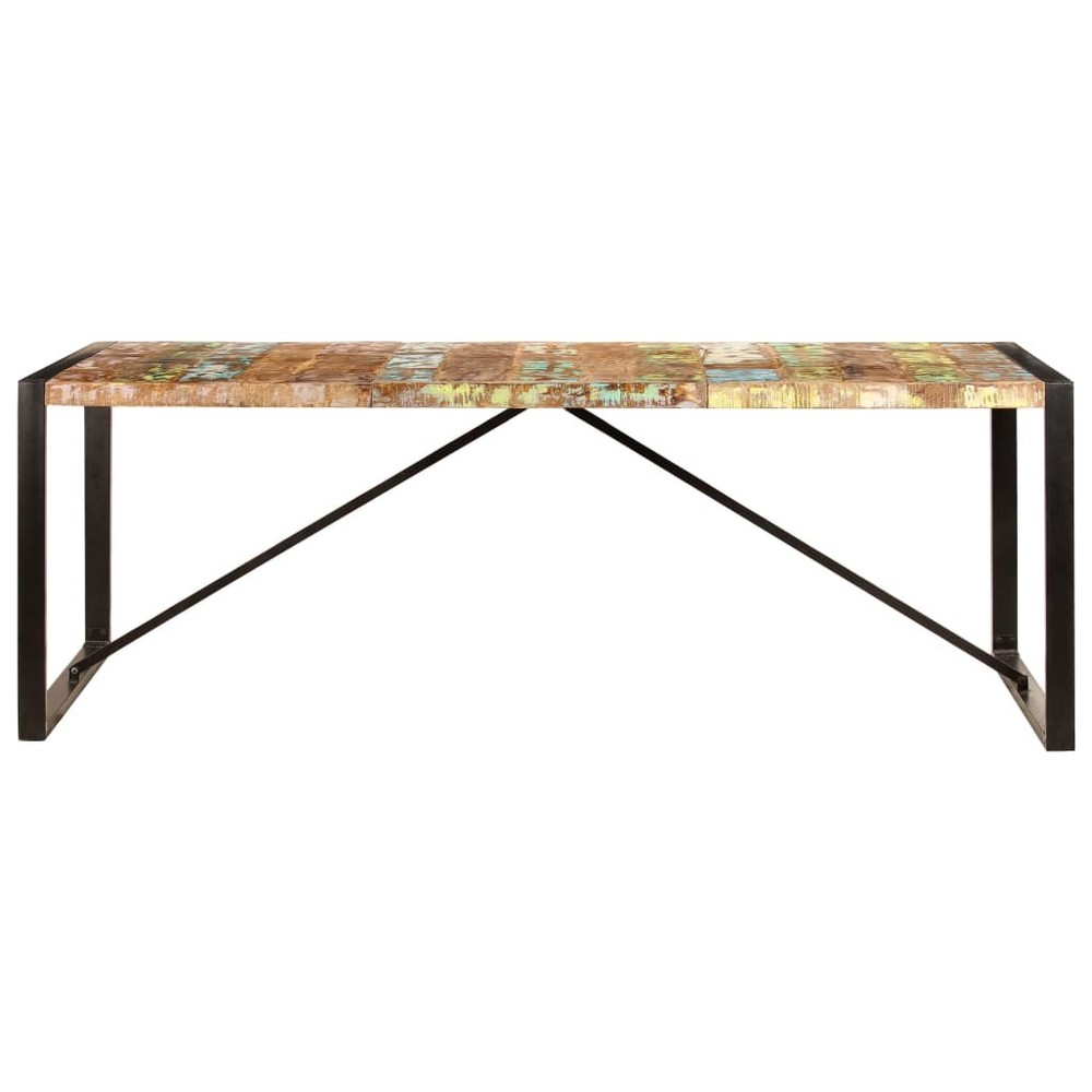 Dining Table Kitchen Table Dining Room Dinner Table Solid Reclaimed Wood vidaXL