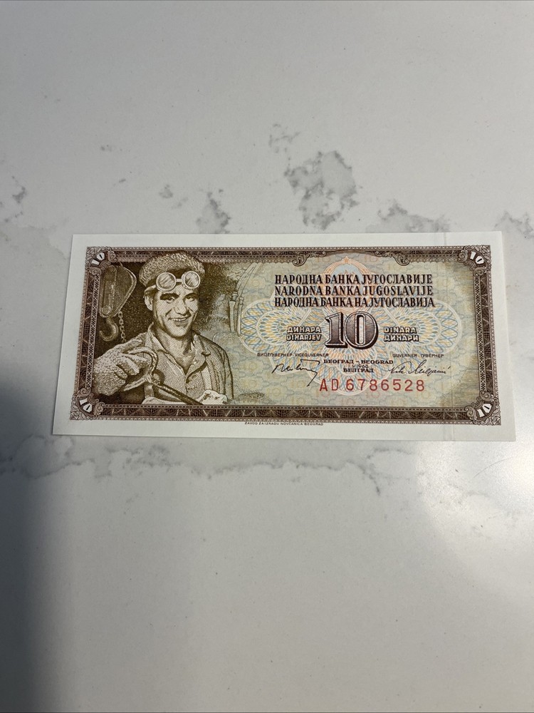 Yugoslavia 10 Dinara 1968 UNC