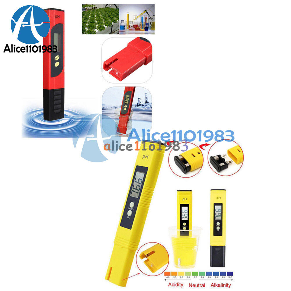 Digital LCD PH Meter TDS EC Water Purity PPM Filter Hydroponic Pool Tester