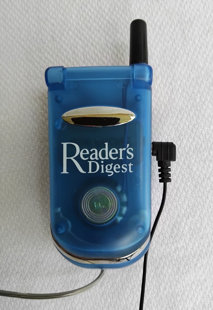 Vintage Mini Phone Hands Free Translucent blue
