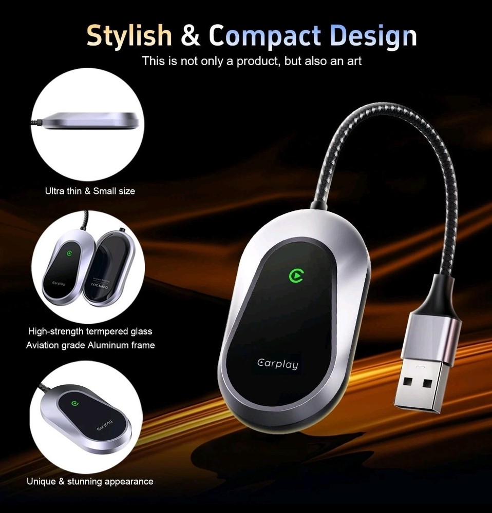 Wireless CarPlay Adapter with Android Auto Support, Universal Plug ...