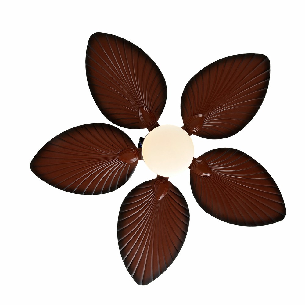 42" Ceiling Fan w/ Light 3Color Changes Remote Control Tropical Palm Leaf Shape