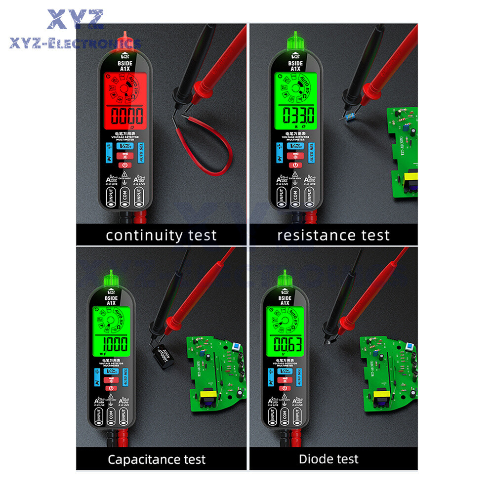 A1X Mini Multimeter LCD Digital DC/AC Voltage Resistance Tester Voltage Detector