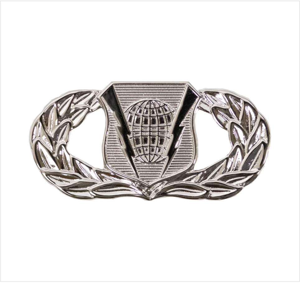 GENUINE U.S. AIR FORCE BADGE: COMMAND AND CONTROL - MIDSIZE