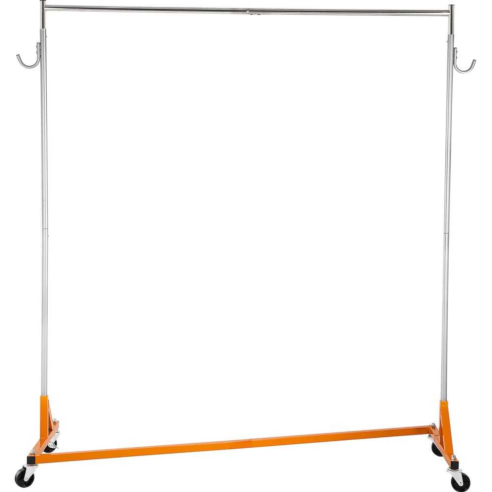 Heavy Duty Rolling Garment Rack, Adjustable Height with Locking Casters