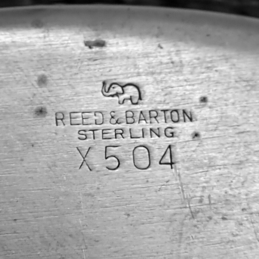 Daffodil Design Serving Bowl Reed Barton Sterling Silver 1952