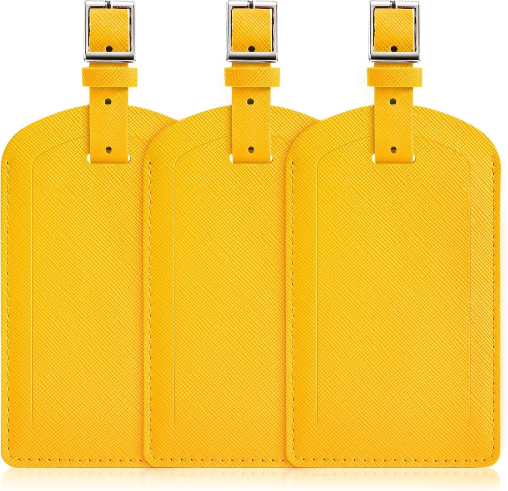 3 Pack Luggage Tags for Suitcases, TSA Approved Bag Tags, Baggage Tags with Priv