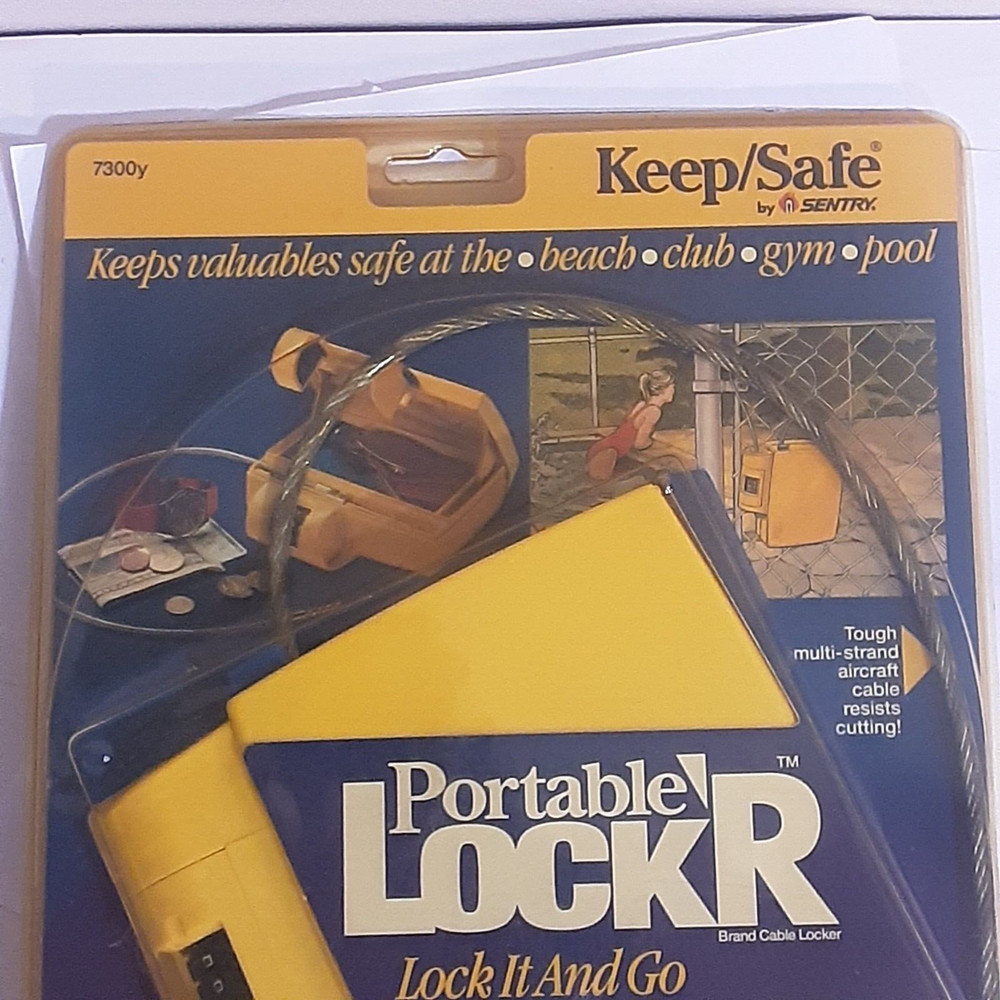 SENTRY PORTABLE LOCK R MASTER LOCK WITH CABLE LOCK