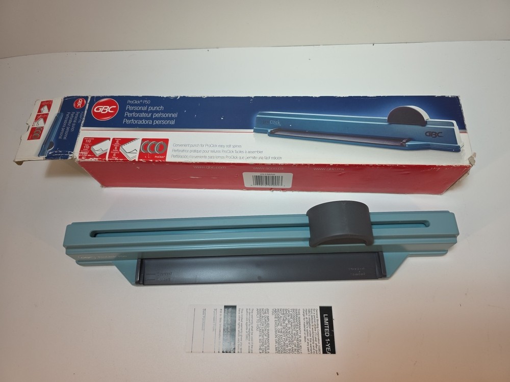 GBC ProClick P50 6-Sheet Manual Desktop Binding Punch