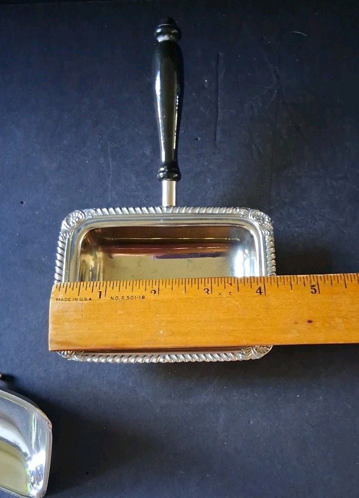 FB Rogers Small Silent Butler/Server Silver On Copper
