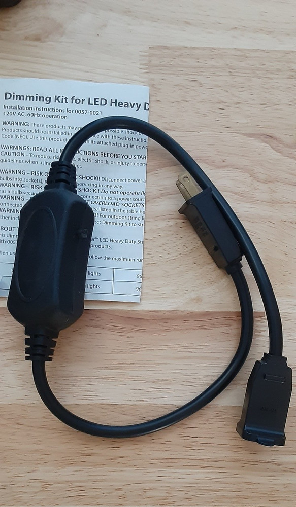 LED CAFE LIGHTS Dimmer Remote Control Kit USED TESTED WORKING