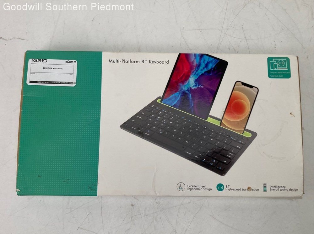 Unbranded Multi-Platform BT Keyboard for Phones, Tablets, Etc. - Open Box