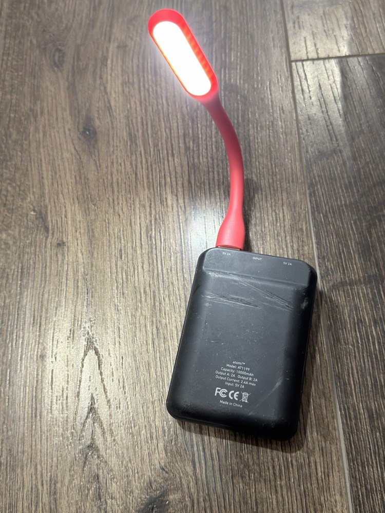 Flexible USB LED Light Lamp Red Computer Study Reading Notebook Laptop PC New