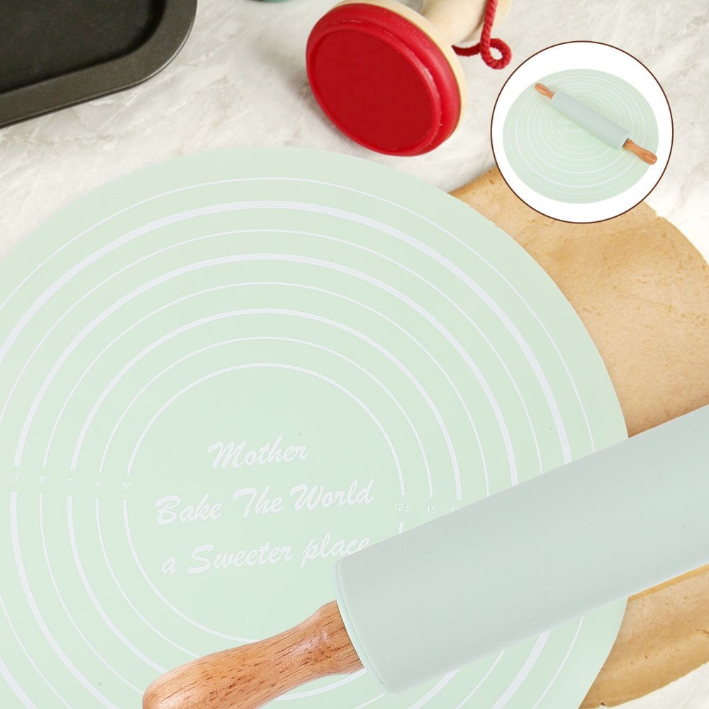 Anti-skid Dough Mat Non-stick Baking Oven Cookie Rolling Kitchen