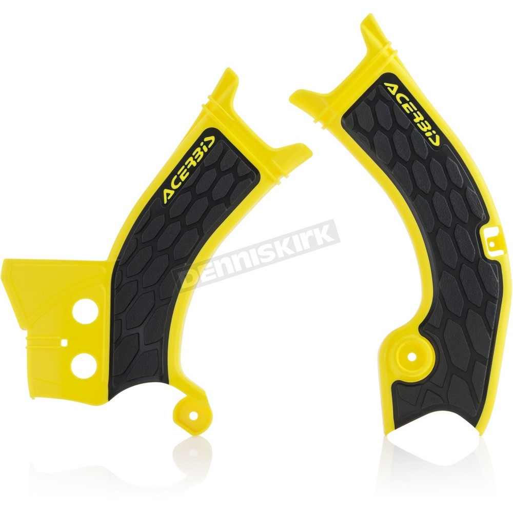 Acerbis Yellow/Black X-Grip Frame Guards - 2686601017