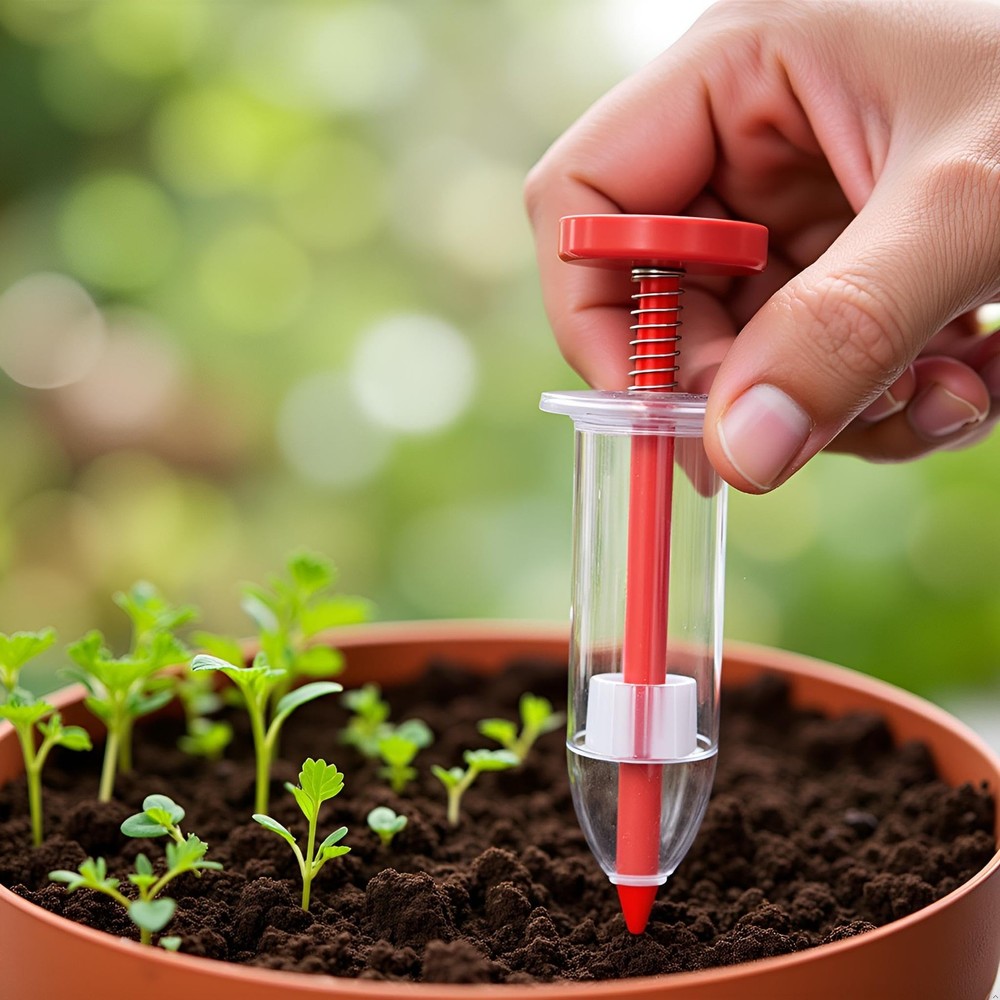 6Pcs Mini Sowing Seed Dispenser, Seed Planter Tool, Handheld Seed Planter, Mi...