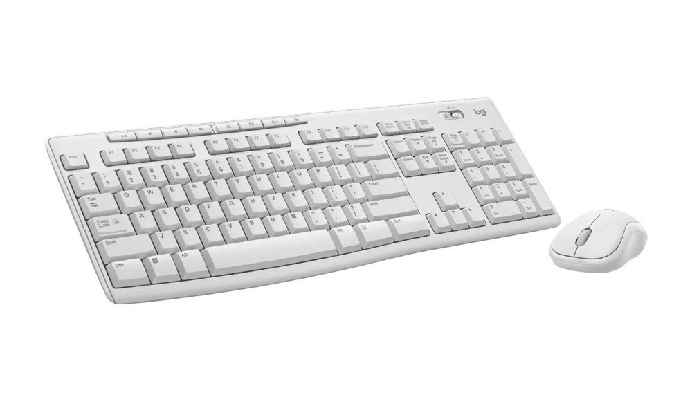 BRAND NEW Logitech FULL SIZE Wireless Combo Keyboard & Mouse ⚪ White