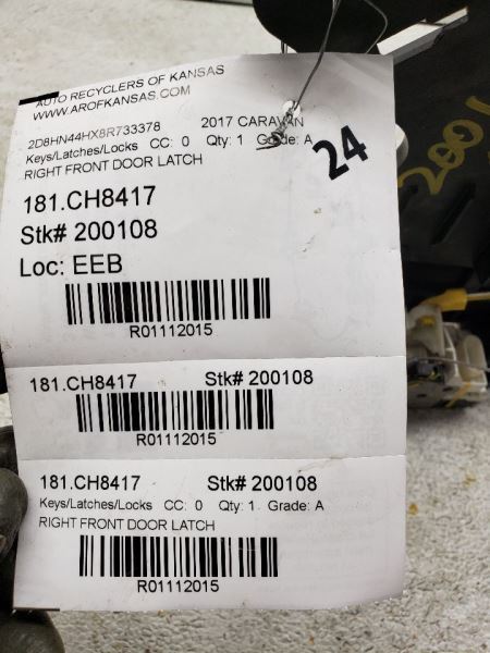 CARAVAN 2017 Keys/Latches/Locks 1112015