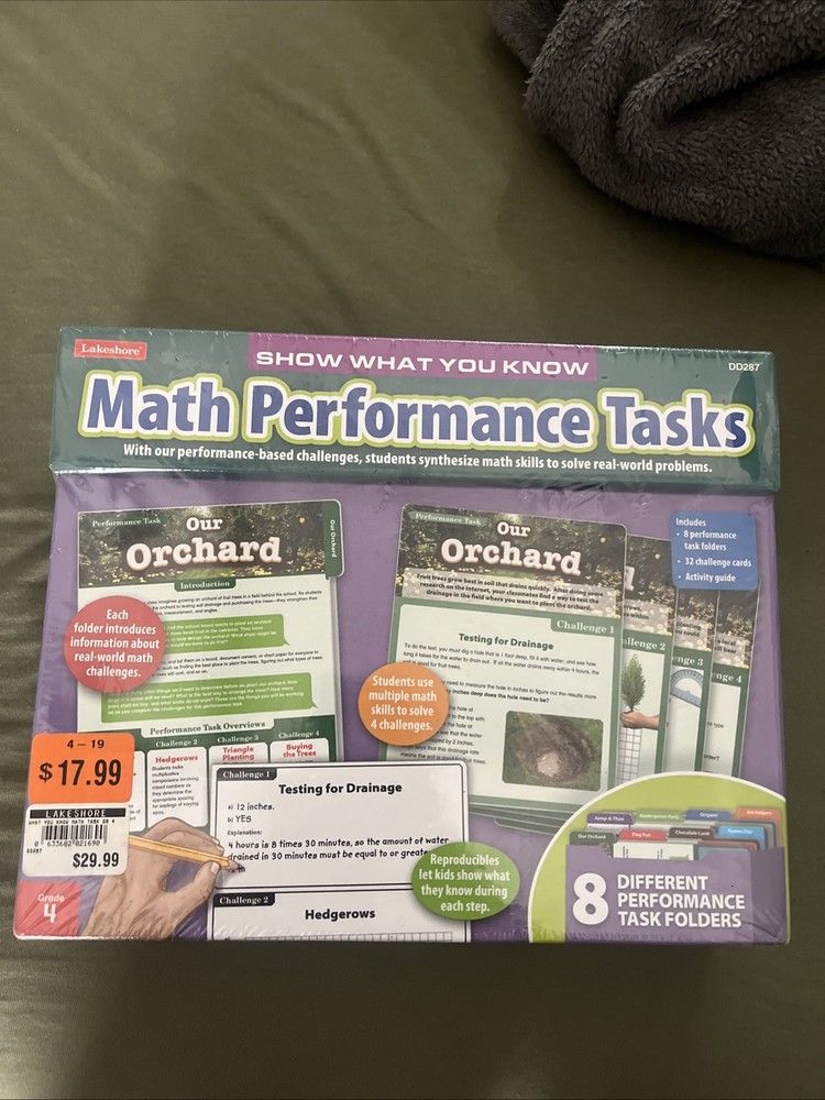 Lakeshore Math Performance Tasks 4 Grade Sealed