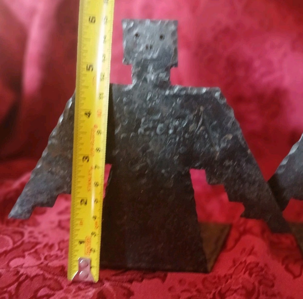 Heavy Metal Book Ends Primitive Rustic Native American Thunderbirds