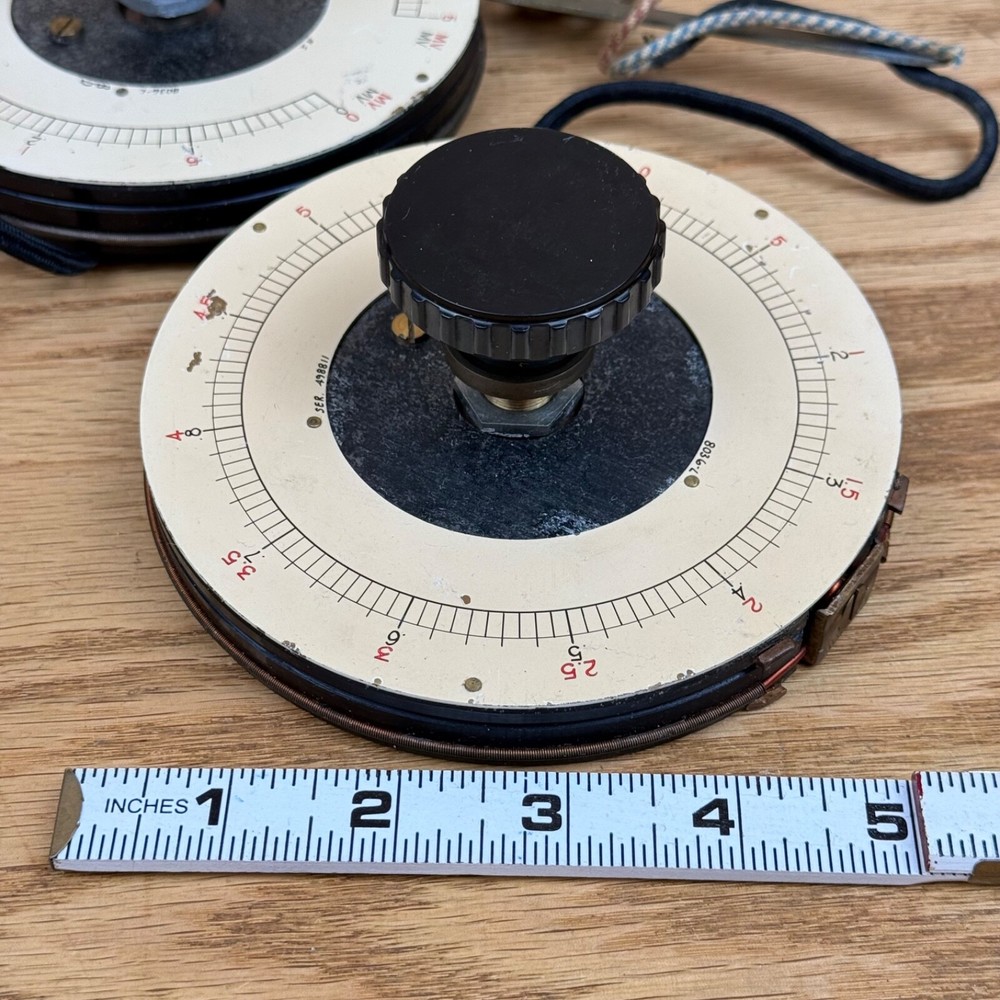 Antique Northrup Panel Knobs Parts Military Equip Radio Variable Dial