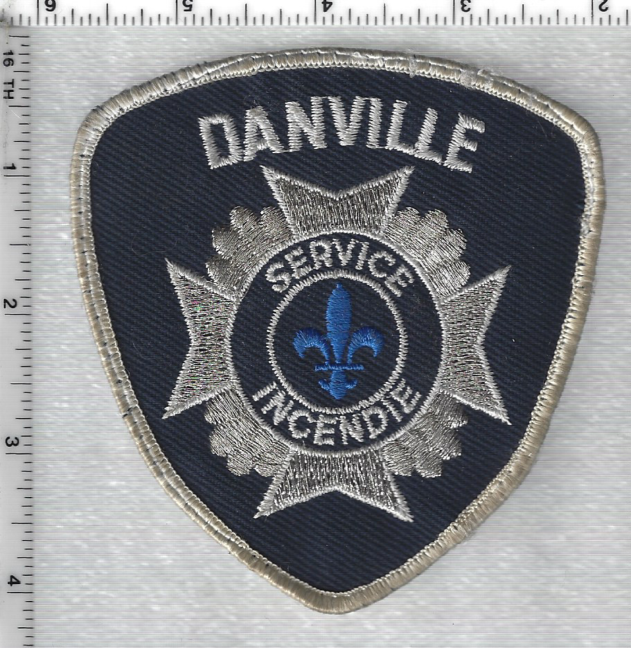 Danville Fire Dept (Quebec, Canada) Old Style Uniform Take-Off Shoulder Patch