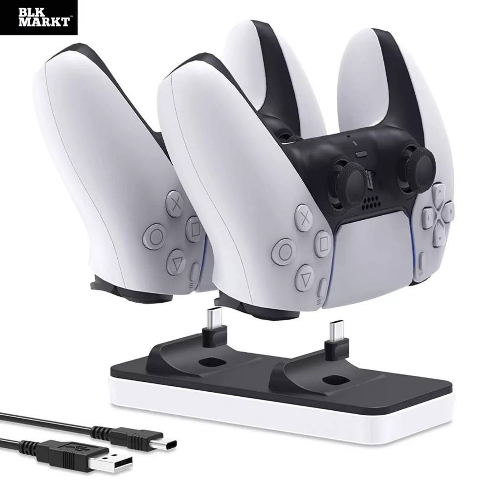 PS5 Controller Charger, DualSense PlayStation 5 Controller Charging Station Dock