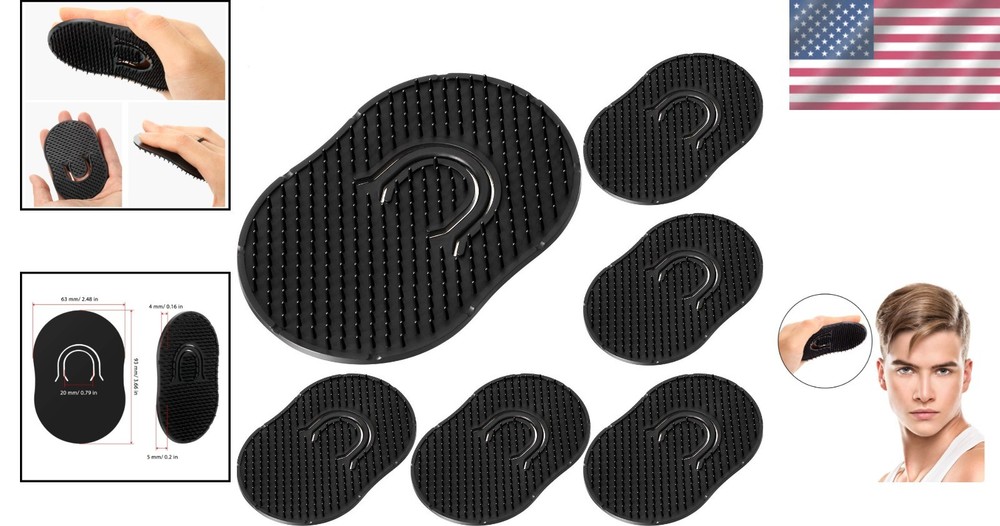 Luxury Black Shampoo Comb & Scalp Massager - Compact & Lightweight Solution