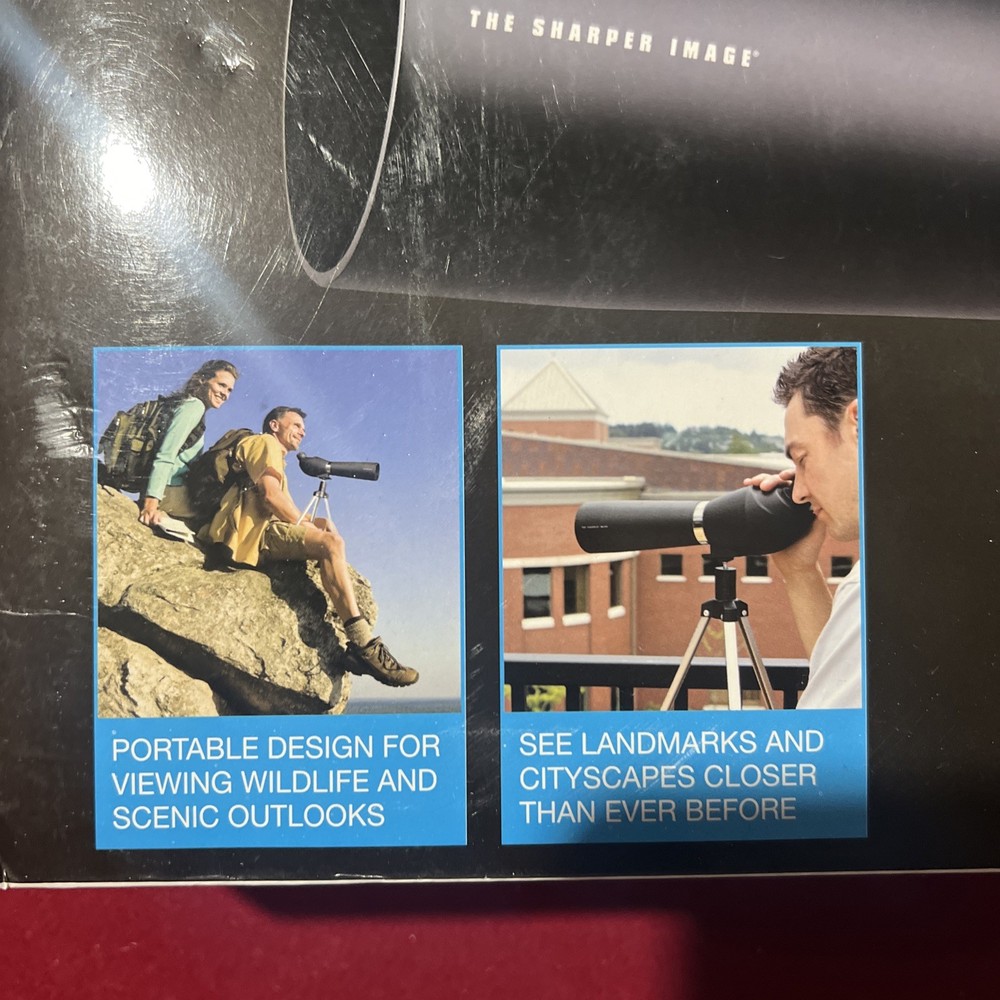 Sharper Image 25X Magnification Portable Spotting Scope
