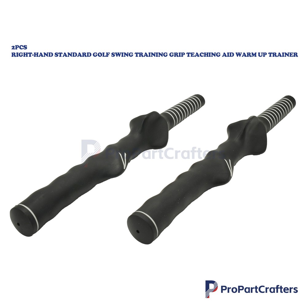 2PCS Warm Up Trainer Right-Hand Golf Swing Training Grip Standard Teaching Aid
