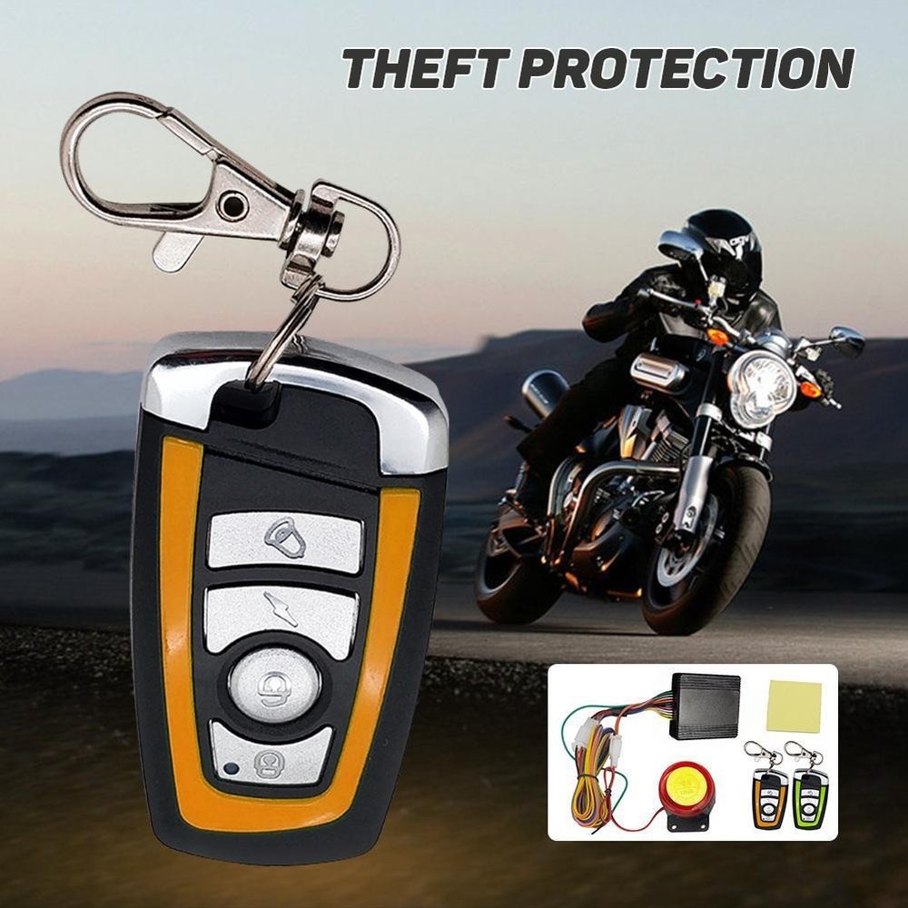 Anti-Theft Security Alarm System Motorc Scooter Remote Control Engine Start CA
