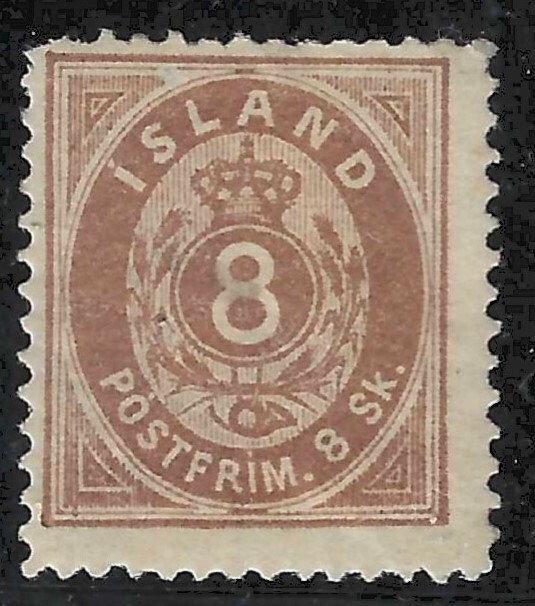 ICELAND # 3 MHR OG (tiny hinge thin) ('22 SCV $325)