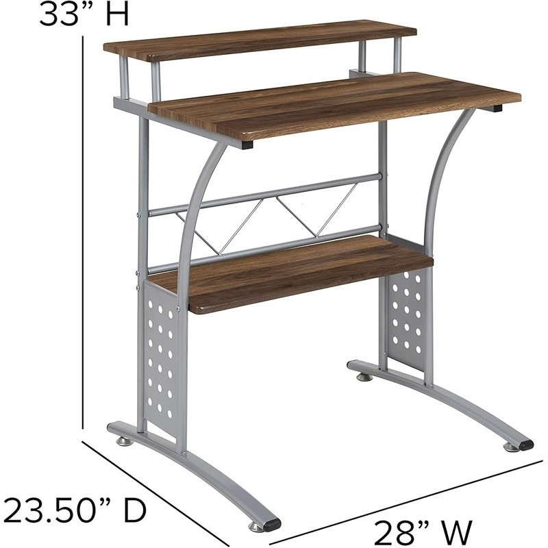 Modern Multi-Space Saving Computer Desk W/ Storage Home Office Dorm Use