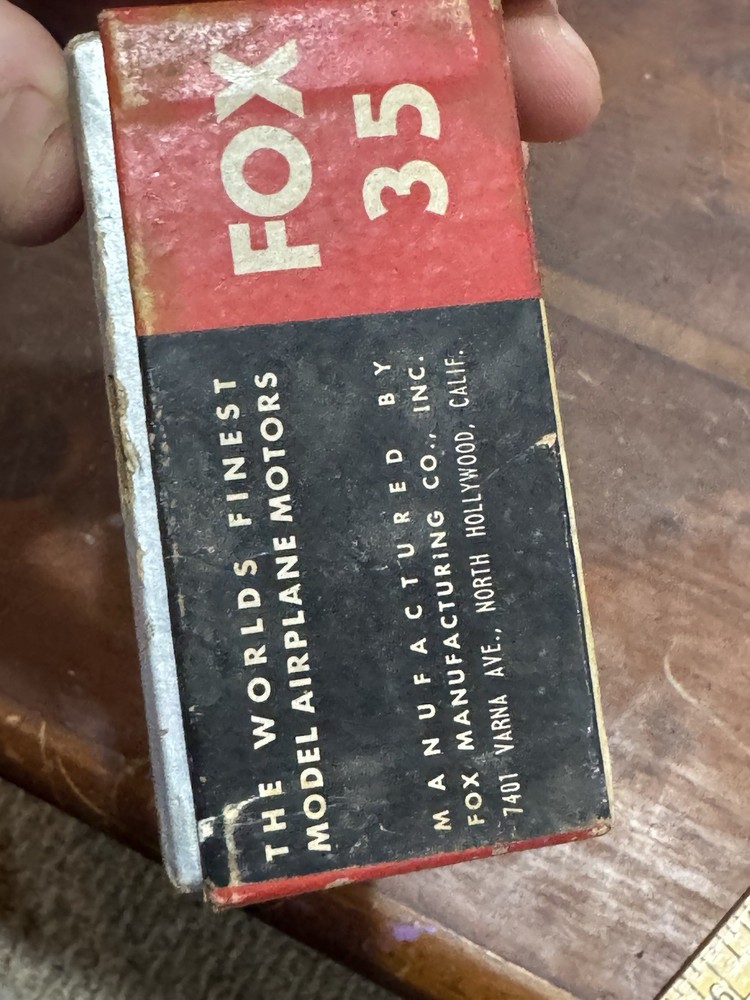 VTG Fox .35 Model Airplane Engine Box ONLY Original Packaging Control Line USA