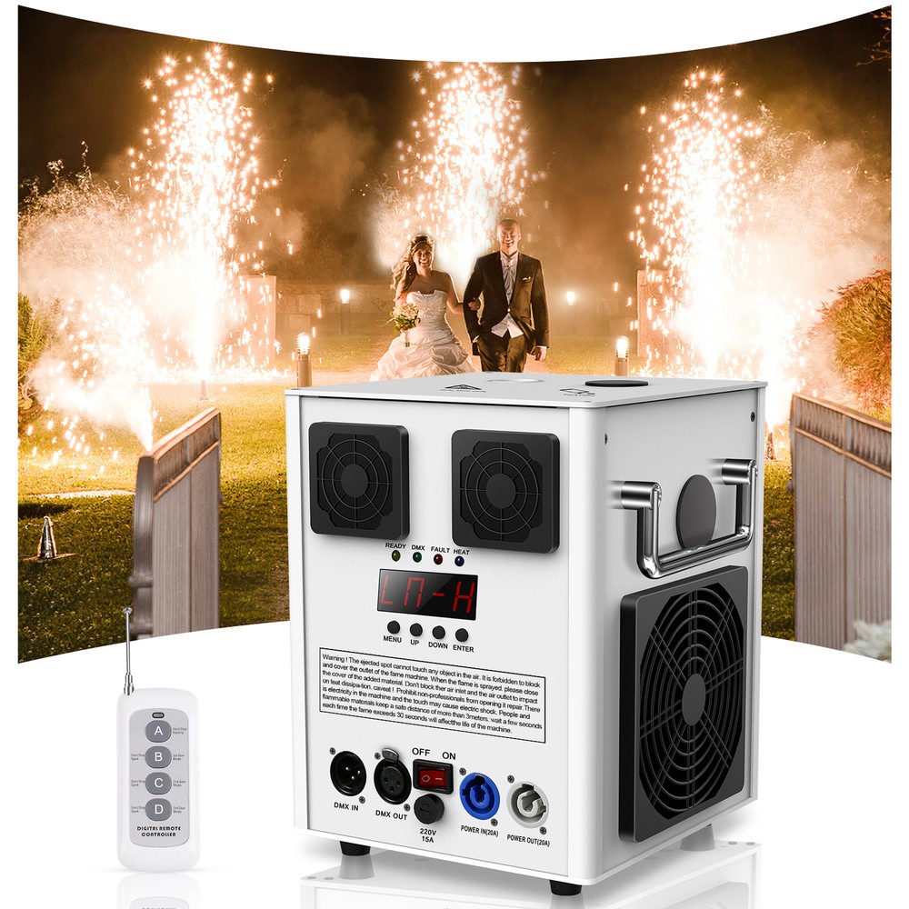 700W Cold Spark Machine Firework Stage Effect Machine DMX Wedding Party DJ Event