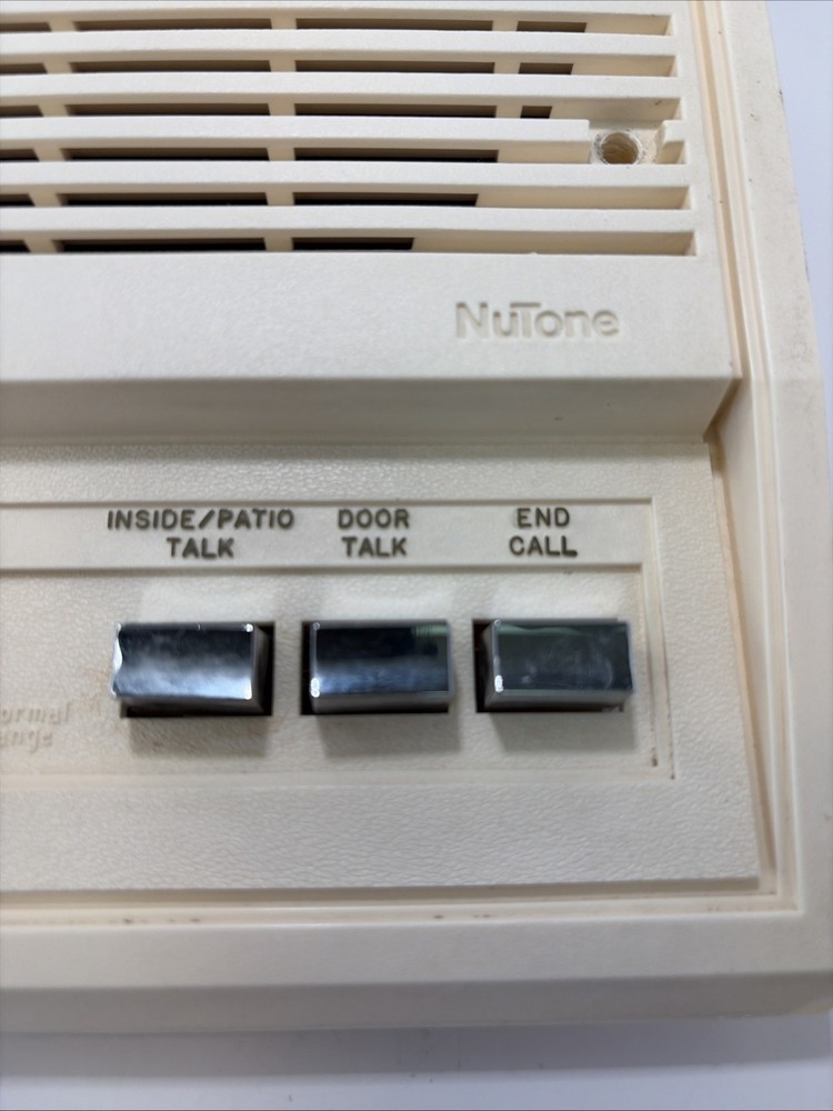 Nutone Bisque music intercom wall remote Untested